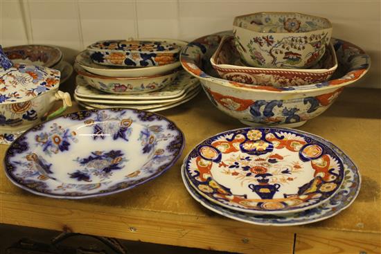 Collection Masons & Ridgway ironstone china (approx. 37 pieces)(-)